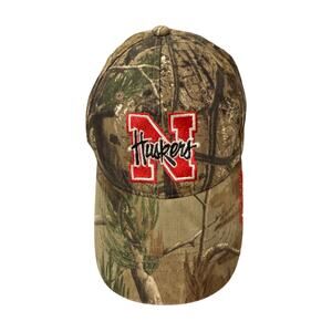 Signatures Nebraska Huskers Team Green Realtree Camo Adjustable Hat Cap